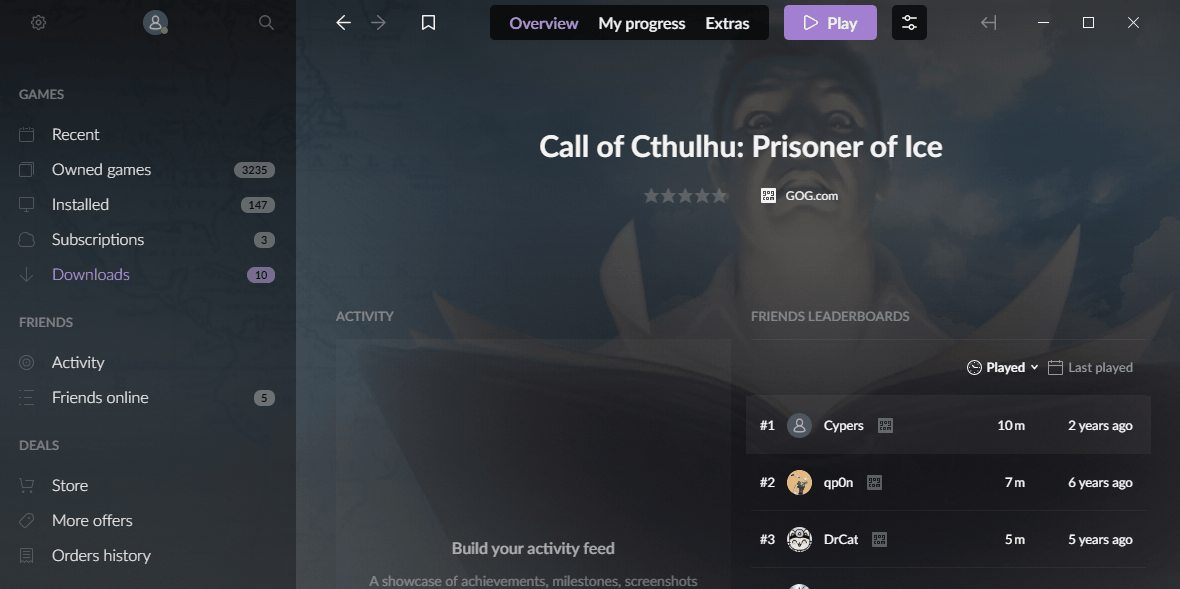 Call Of Cthulhu Prisoner Of Ice Freezes Or Crashes Gog Support Center